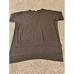 A29 Lululemon OS gray Knit Sweater Tunic Top Relaxed Fit